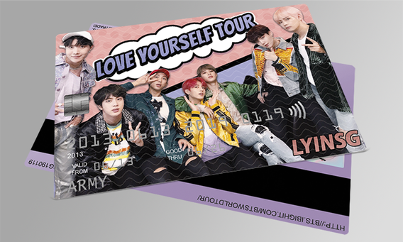 Love Yourself in Singapore - PVC Bank Card