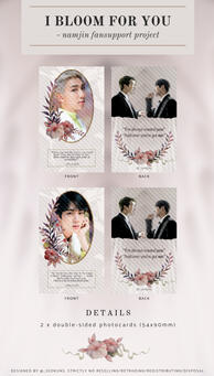 I BLOOM FOR YOU - NamJin Fansupport